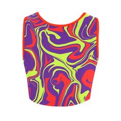 Original 80s inspired psychedelic design available from BigTexFunkadelic™️, perfect for EDC! Features a trippy purple, lime green, and red print. * 3.42 oz, designed for fashion women, stylish and personalized.* Made from Polyester 94%, Spandex 6%, wearing comfortable.* Soft, stretchy, lightweight and quick drying.* Sizes: XS, S, M, L, XL, XXL, XXXL.* Using heat sublimation technique to prevent discoloring, long-lasting effects.* Machine washable at 60℃. Garment Measurement: Fitted Crop Top, Yellow Design, Pink Doll, Workout Crop Top, Black Oil, T Shirt Photo, Black And White Abstract, Black N Yellow, Lime Green