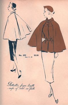 two women's coats, one in brown and the other in black are shown