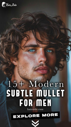 Curly Subtle Mullet Men