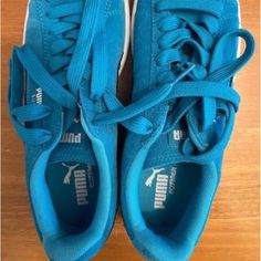 New Without Tags, Women’s Size 7 1/2 Blue Puma Shoes Blue Puma Sneakers With Round Toe, Blue High-top Puma Sneakers, Casual Blue Puma Sneakers, Blue Puma Shoes, Puma Blue, Puma Shoes, Pumas Shoes, Shoes Color, Womens Shoes Sneakers