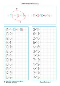 the worksheet for adding and subming numbers to two digit numbers in one place