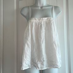 Bnwt A New Day White, Adjustable Tank Top. Has Two Tiny Super Cute Buttons In The Back. Has Two Layers For Added Protection. Never Worn Or Tried On. In Perfect Condition Just Needs To Be Ironed. Has Cute Ruffle Around The Top Part Of The Trim. It Fits Like A Baby Doll Top. I’m Open To Offers & Bundles. Happy Poshing White Summer Tops With Built-in Bra, Summer White Camisole For Daywear, Summer Tops With Built-in Bra For Daywear, White Camisole Top For Loungewear, Casual White Camisole For Daywear, Chic White Camisole For Daywear, Baby Doll Top, Cute Buttons, Babydoll Top