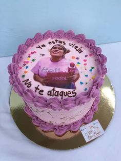 there is a cake on the table for someone's special occasion to celebrate her birthday