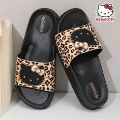 Hello Kitty Leopard Prints Slippers💕🔥🔥🔥 Shop now at GoodChoyice.com or click LINK IN BIO 🛍️ We ship worldwide.🙌 Follow @goodchoyiceoffcial for more kawaii lifestyle posts and order packaging content. ♡ ♡ ♡ ♡ ♡ #sanrio#kuromi#pochacco#cinnamoroll#mymelody#hellokitty#kawaii#hellokittycore#pompompurin#asmr#satisfying#gift#kuromicore#sanriogirl#hellokittyaddict#kuromiandmymelody#usa#phonecase Leopard Hello Kitty, Hello Kitty Leopard, Hello Kitty Slippers, Stationary Accessories, Plush Slippers, Outer Wear, Casual Slippers, Creative Fashion, Fashion Flats