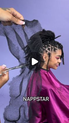 Annette Roche on Instagram: "Loc Mohawk ✨🥰 book your appointment now www.NappStar.com #locs #locstylesforwomen" Sophisticated Loc Styles, Nappstar Locs Styles, Mohawk Loc Styles, Mohawk Loc Styles Black Women, Creative Loc Styles, Locs Hairstyles For Women Long, Loc Styles Black Women, Loc Knot Bob