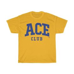 ACE Club tee, sgrho Black Fitness, White Caps, Boyfriend Tee, Style T Shirt, Jeans Fit, Heavy Cotton, Cotton Tee, Light Colors, Lounge Wear