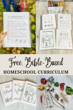 free bible based homeschool printables for kids to use in their homeschool