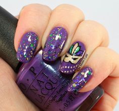 Nola Nails New Orleans, Mardi Gras Gel Nails, Madi Gras Nails, Mardi Gras Nails Ideas, Mardi Gras Makeup, Mardi Gras Nails, Madi Gras