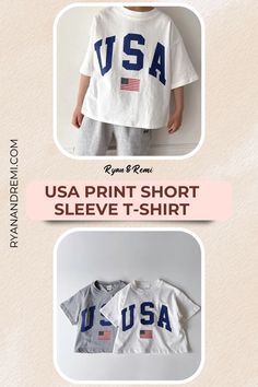 USA-themed short sleeve tee|American flag print shirt| Patriotic Fashion, American Flag Print, Patriotic Shirt, Usa Print, American Spirit, Patriotic Shirts, Stars And Stripes, Striped Tee, Usa Flag