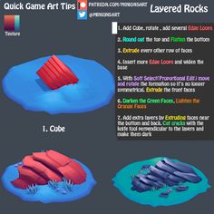 the instructions for how to make an inflatable rock with different types of rocks