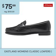 Features: ComfortClosure Type: Slip-OnShoe Heel Height: FlatUpper/Outer Base Material: 100% SyntheticShoe Lining Material: SyntheticSole Material Content: 100% RubberToe Type: Round ToeCare: Wipe CleanHeel Style: Flat HeelCountry of Origin: Imported Classic Plain Toe Flats, Loafer Shoes, Heel Height, Loafers, Heels, Black