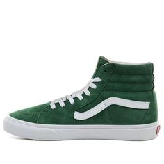 Vans SK8-HI Suede 'Fairway' VN0A4BV6V76 (SNKR/Skate/High Top/Wear-resistant) Green High-top Sneakers For Winter, Classic Green Skate Shoes For Sports, Sporty High-top Sneakers For Winter Sports, Sporty Green Vans High-top Sneakers, Sporty Green High-top Vans Sneakers, Casual High-top Sneakers For Winter Sports, Vans High-top Green Skate Shoes, Vans Green High-top Skate Shoes, Green High-top Vans Skate Shoes