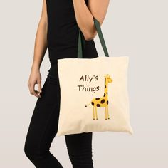 Cute Giraffe Tote Bag #Ad , #affiliate, #Tote#Bag#created#Shop Personalized Green Travel Bag, Personalized Green Bags For Daily Use, Customizable Green Travel Bags, Customizable Green Bags For Personalized Gifts, Cute Animal Design Bags For Gift, Cute Animal Design Bag For Gift, Customizable Green Bags For Daily Use, Personalized Rectangular Canvas Bag For School, Personalized Rectangular Canvas School Bag