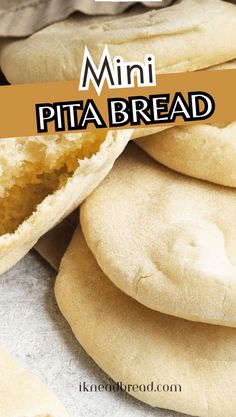 These baked Mini Pita Bread are perfect for dipping in hummus,  tzatziki, soups or stews, and your favorite sauce. These small, round  pockets of bread are soft and chewy on the inside with a crispy crust on  the outside. They're also a great option for making smaller sandwiches. With their light and airy texture and slightly chewy crust, Baked  Mini Pita Bread is a satisfying and flavorful addition to any meal. Mini Pita Pockets, Bread Without Yeast, Bread Dough Recipe, Artisan Bread Recipes