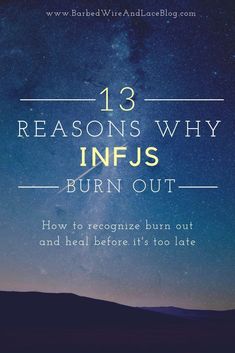 Everyone thinks INFJ burn out and they assume it's either from being in a social setting or being too empathetic. However, we are prone to burn out more than any other type, so it's incredibly important to learn what can cause us to burn out.  #INFJ #INFJLife #INFJProblems #HSP #HighlySensitivePerson #INFJBurnOut Infj Problems, Infj Psychology, Infj Type, Introvert Problems, An Empath