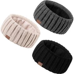 Warm And Cozy: Crafted From A Blend Of 50% Soft Wool And 50% High-Quality Stretchy Acrylic, This Headband Offers A Perfect Balance Of Warmth And Comfort. Its Thick Plush Wool Fleece Lining Ensures Superior Insulation, Making It Ideal For The Coldest Winter Days. One Size Fits Most: Measuring 10.7 Inches In Length And 4 Inches In Width, This Headband Features High Elasticity, Making It A Great Fit For Most Women. It Fully Covers Your Ears To Provide Extra Protection From The Cold, Ensuring Warmth Knitted Headbands, Cable Headband, Winter Headband, Women Headband, Knitted Headband, Ear Muffs, Winter Headbands, Cute Boots, Snow Shoes