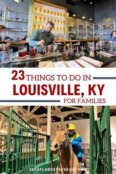 the front cover of two things to do in louvisville, ky for families