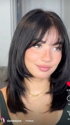 Bangs For A Short Forehead, Medium Hair For Round Face Plus Size, Round Face Plus Size Haircuts, Big Face Short Hair, Hairstyles For Big Noses For Women, Bangs For Round Chubby Face, Short Hair And Wispy Bangs, Short Black Hair Round Face, Wispy Bangs Round Face Short Hair