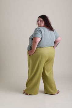 These lightweight 100% linen pants are the perfect piece to transition your wardrobe from summer to fall and back again. Pull-on style, wide-leg, inside pockets, and a comfortable wide elastic waistband. Relaxed Fit Wide Leg Pull-on Pants, Relaxed Fit Pull-on Wide Leg Pants, Everyday Summer Pants With Side Pockets, Effortless Wide Leg Everyday Bottoms, Relaxed Wide Leg Pants With Pockets And Loose Hips, Summer Wide Leg Everyday Pants, Versatile Everyday Summer Pants, Versatile Summer Pants For Everyday, Linen Wide Leg Bottoms With Pull-on Style