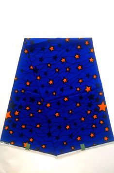 6 yards African Ankara/kentr print 100% cotton  Blue and orange  Multi color Ankara Kente print Multi color print NOTE; the color can be slightly different due to the light setting up Orange Ankara Fabric With Batik Print, Printed Orange Ankara Fabric, Blue Ankara, Orange Star, Kente Print, Fabric Styles, African Fashion Skirts, Ankara Print, African Ankara