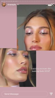 Glowy Festival Makeup, Rem Beauty Fembot Eyeshadow, Pillowtalk Makeup Look, Colored Eyeshadow For Brown Eyes, Maddie Ziegler Makeup Looks, Makeup By Kelli Anne, Natural Makeup Eyeshadow Looks, Glazed Makeup Look, Cool Pink Blush