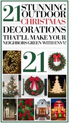 christmas wreaths and decorations are featured in this book