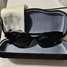 Worn 1x Brand New Original Receipt Bloomingdales $588.50 2/24 Black Cat Eye Sunglasses Rhinestone Elegant Gucci Sunglasses For Evening, Gucci Elegant Cat Eye Sunglasses With Gradient Lenses, Gucci Luxury Cat Eye Sunglasses For Evening, Elegant Gucci Sunglasses For Formal Occasions, Formal Gucci Sunglasses, Gucci Cat Eye Polarized Sunglasses For Evening, Elegant Gucci Cat Eye Sunglasses For Evening, Gucci Sunglasses For Evening Wear, Designer Cat Eye Sunglasses With Gradient Lenses For Evening