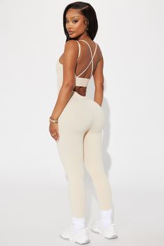 Available In Sand. Jumpsuit Crew Neck Sleeveless Spaghetti Straps Removable Cups Strappy Back Elastic Back Stretch 92% Nylon 8% Elastane Imported | Effortless Joyce Ribbed Seamless Jumpsuit in Sand size Large by Fashion Nova Sleeveless Beige Bodysuit With Built-in Bra, Solid Seamless Backless Camisole, Sleeveless High Stretch Bodysuit With Adjustable Straps, Sleeveless Compressive Jumpsuit With Built-in Bra, Sleeveless Jumpsuits And Rompers With Built-in Bra, Seamless Solid Color Jumpsuits And Rompers With Spaghetti Straps, Sleeveless Seamless Bodysuit, Stretch Seamless Jumpsuits And Rompers For Spring, Spring Seamless Stretch Jumpsuits And Rompers