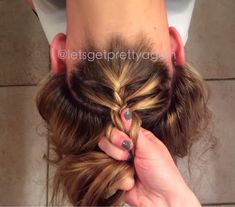 Let's Get Pretty Again: Upside Down Braid Best Hairspray, Double French Braids, Waterfall Braid, Hair Help, Side Braid, Hair Braids, Braided Hairstyles Easy