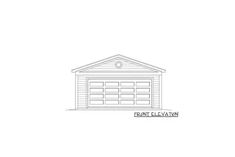 a drawing of a garage in front of a white wall with the words paint elevation on it