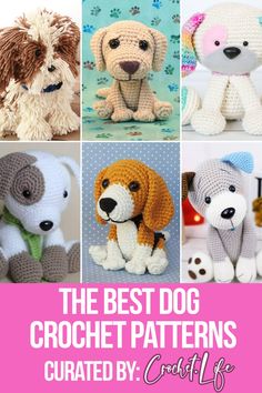 the best dog crochet patterns are featured by crafty life on this page