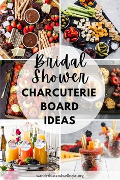 bridal shower charcuterie board ideas