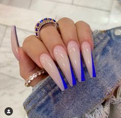 Color Changing Nails, Long Nail Designs, Her Nails, Glamorous Nails, Long Acrylic Nails Coffin, Summer Acrylic Nails, Marble Nails, Coffin Nails Designs