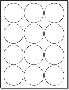 a blank circle pattern for the back of a card