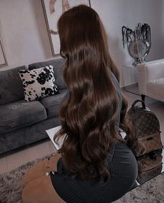 Health Long Hair, Wavy Brown Long Hair, Brown Mermaid Hair, Long Waved Hair, Super Long Brown Hair, Light Dark Hair, Long Chocolate Brown Hair, Dark Brown Hair Long, Model Brown Hair