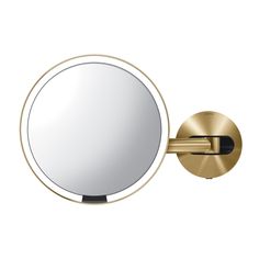 simplehuman hard-wired wall mounted vanity & lighted makeup mirror