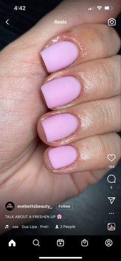 Matte Pink Nails, Matte Pink, Pink Nails, Pink