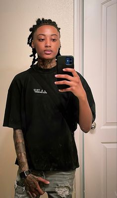 Lesbian Stud Haircut, Stud Haircut, Black Lesbian Studs, Stud Haircuts, Stud Hairstyles, Studs With Dreads, Stem Outfits