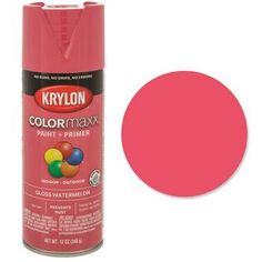 krylon color max paint and primer in pink