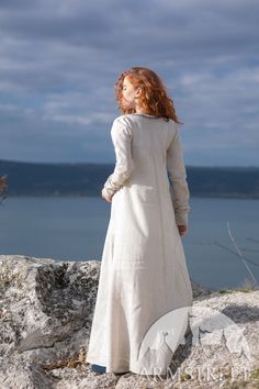 Flax linen undertunic with hand embroidery “Sea Born” for sale. Available in: white fine flax linen, natural fine flax linen, pink fine flax linen :: by medieval store ArmStreet Long Sleeve Dress For Larp, Fall Long Sleeve Linen Dress, Medieval Long Sleeve Linen Dresses, Long Sleeve Medieval Dress For Larp, Peasant Style Medieval Dress With Long Sleeves, Medieval Long Sleeve Linen Dress For Larp, Peasant Style Long Sleeve Linen Dress, Peasant Style Long Sleeve Linen Medieval Dress, Long Sleeve Peasant Linen Dress