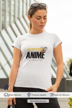 Shy Anime Printed T-shirt for women Finding Yourself