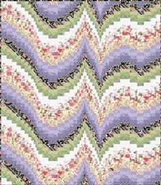 a quilted design with flowers and leaves on the front, in pastel colors