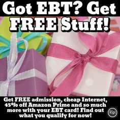 an ad for the amazon gift card with two wrapped presents and text that reads, got ebit? get free stuff