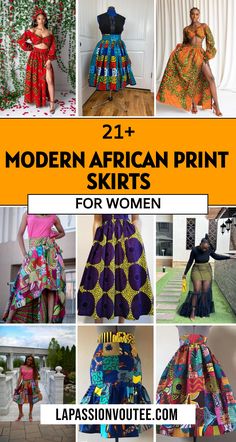 Looking to add a pop of color and culture to your wardrobe? African print skirts are the way to go! From vibrant midi skirts to stylish pieces perfect for work or play, these trendy skirts have got you covered. Stand out from the crowd with these beautiful and modern African print skirts for women. Whether you're looking for something cute for a casual outing or a traditional skirt that makes a statement, we've rounded up the latest and hottest designs just for you. Pattern Skirt Outfit, African Attire For Women, African Maxi Skirt, Traditional Skirts, African Print Maxi Skirt