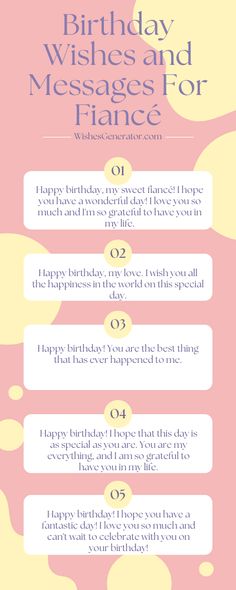 a pink and yellow birthday card with the words, islamic birthday wishes, and messages