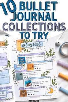 Check out these incrdible and creative bullet journal colelctionscllections to stay organized! Bujo #Bujo #BulletJournal #BulletJournalCollections Bujo Collections Layout, Bujo Beginning Pages, Bujo Collections Ideas, Bujo Inspiration Layout, Bujo Layout Ideas, Bujo Theme Ideas, Bujo Collections, Bujo Pages, Bullet Journal Collections