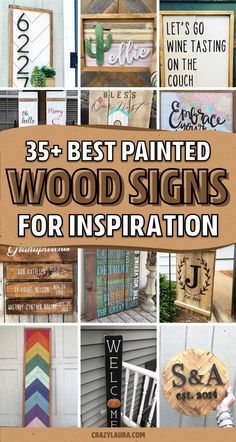 25 best painted wood signs for inspirational home decor ideas and diy projects that are easy to make