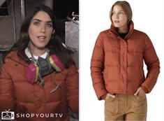 the today show, liz kreutz, orange down puffer jacket