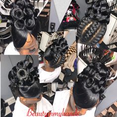 Pincurl Ponytail, Pincurl Updo, Mohawk Updo, Hair Braid Patterns, Pin Curl, Black Hair Short Cuts