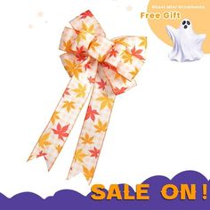 the halloween bow is on sale for only $ 1 99 or more, and it's free gift